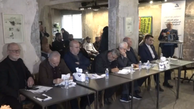 تقرير مصور | حقوقيون يجتمعون في بيروت لدعم المقاومة ورفض قرارات الحكومة