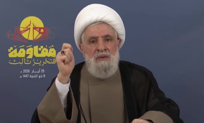 الشيخ نعيم قاسم: فلترحل الحكومة إذا كانت عاجزة عن تأمين السيادة