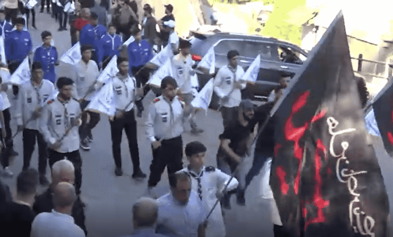 الهرمل تشيّع الشهيد مهدي المسمار في موكب حاشد