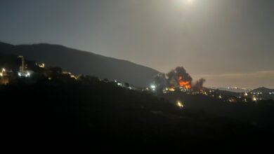بالصور | طيران العدو الإسرائيلي شنّ سلسلة غارات على بلدة عربصاليم جنوب لبنان