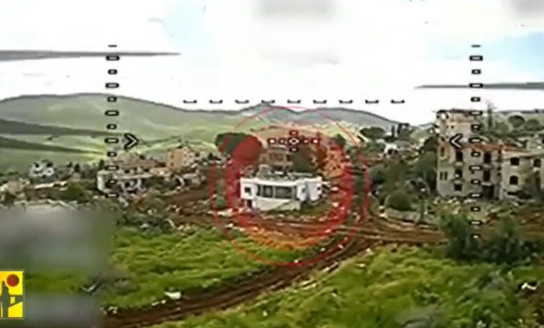 بالفيديو | استهداف المقاومة لنقطة تموضع تابعة لجيش العدو الإسرائيلي في بلدة الطيبة بمحلّقة انقضاضية