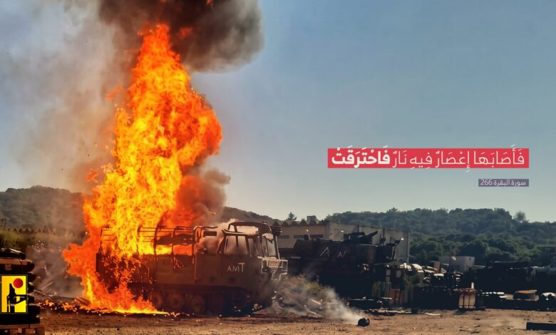 الإعلام الحربي ينشر.. {فَأَصَابَهَا إِعْصَارٌ فِيهِ نَارٌ فَاحْتَرَقَتْ} – (البقرة – 266)