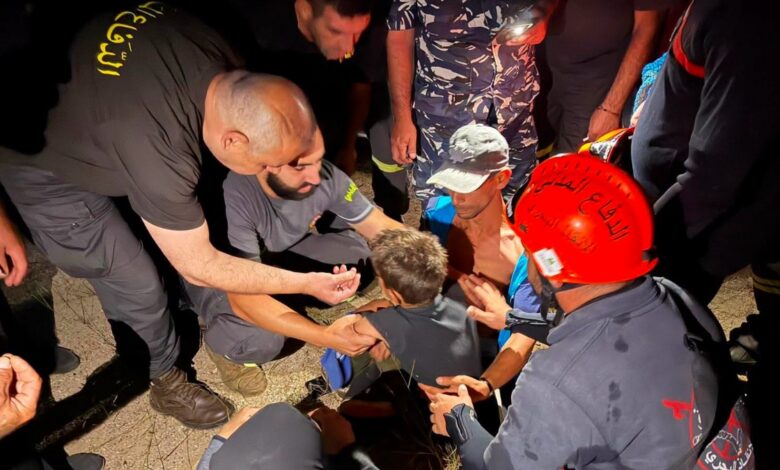 الدفاع المدني: العثور على طفل مفقود في نهر جنّة