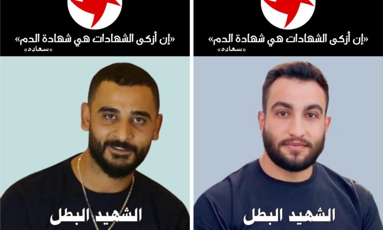 “القومي” يزف الشهيدين محمد سليم ومحمد حمود