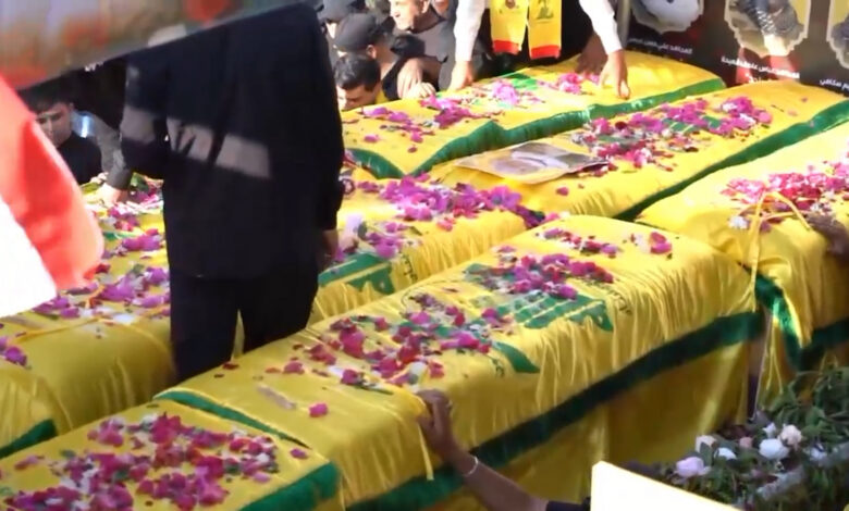 حزب الله يشيّع ثلة من شهدائه في الضاحية والبقاع والجنوب