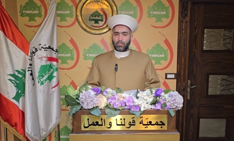 قولنا والعمل: اتفاق الإطار بين لبنان والعدو مسار لا يمثل تطلعات اللبنانيين