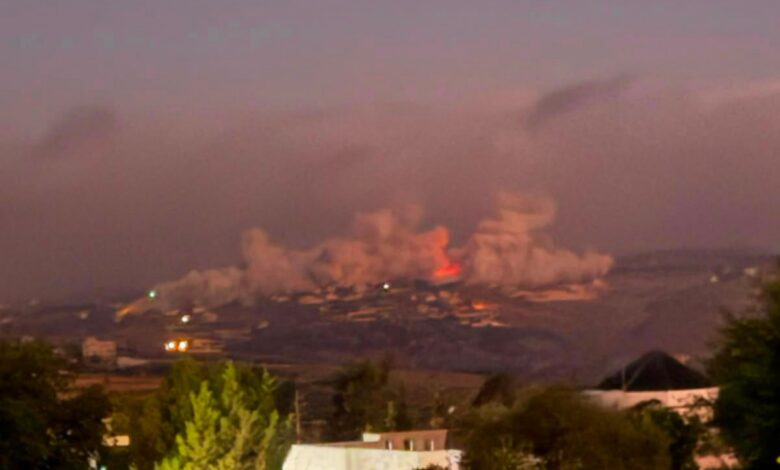 تفجير لجيش العدو في محيط بلدة طلوسة  جنوبي لبنان