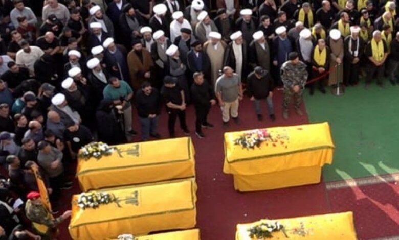 حزب الله وجماهير المقاومة يشيّعون ثلة من شهداء المقاومة الإسلامية في بلدة مجدل سلم