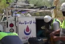 فرق الهيئة الصحية الإسلامية تنفذ عمليات انتشال جثامين شهداء في زوطر الغربية