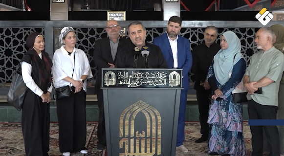 وفد حقوقي دولي يزور ضريح السيد حسن نصرالله ويوثق الانتهاكات بحق المدنيين